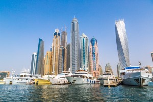 Dubai Marina cityscape, UAE