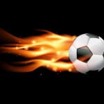 Flammende fodbold